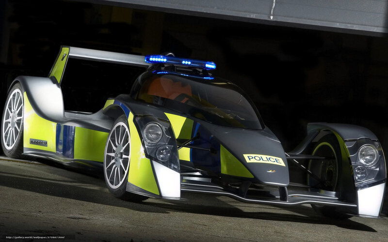 Police Race Car — Black