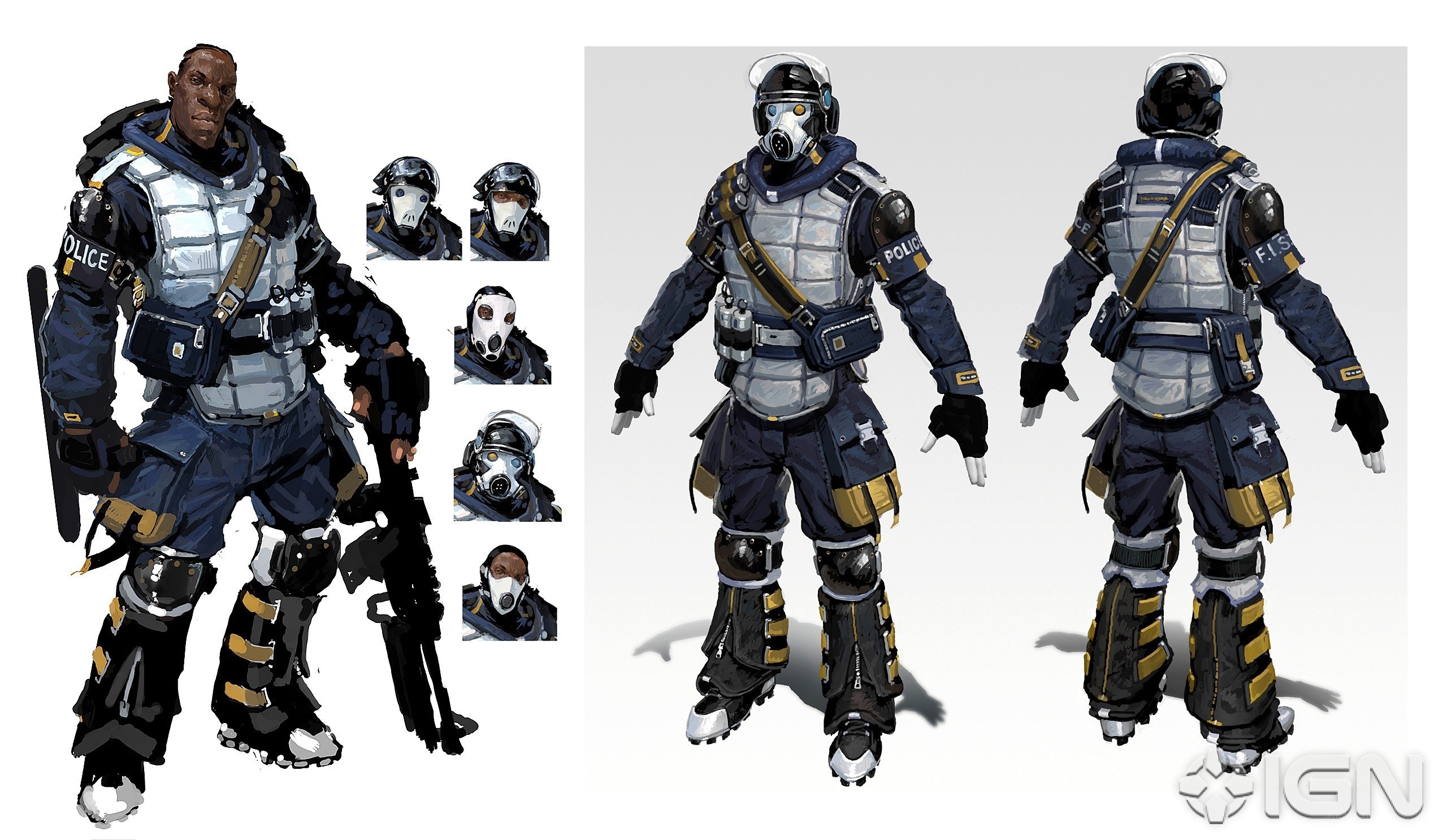 police tactical gear concept art