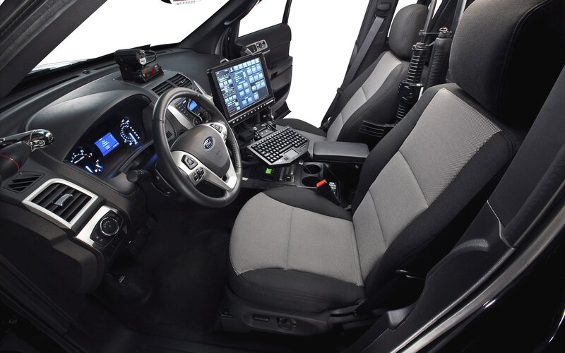 police vehicle interior