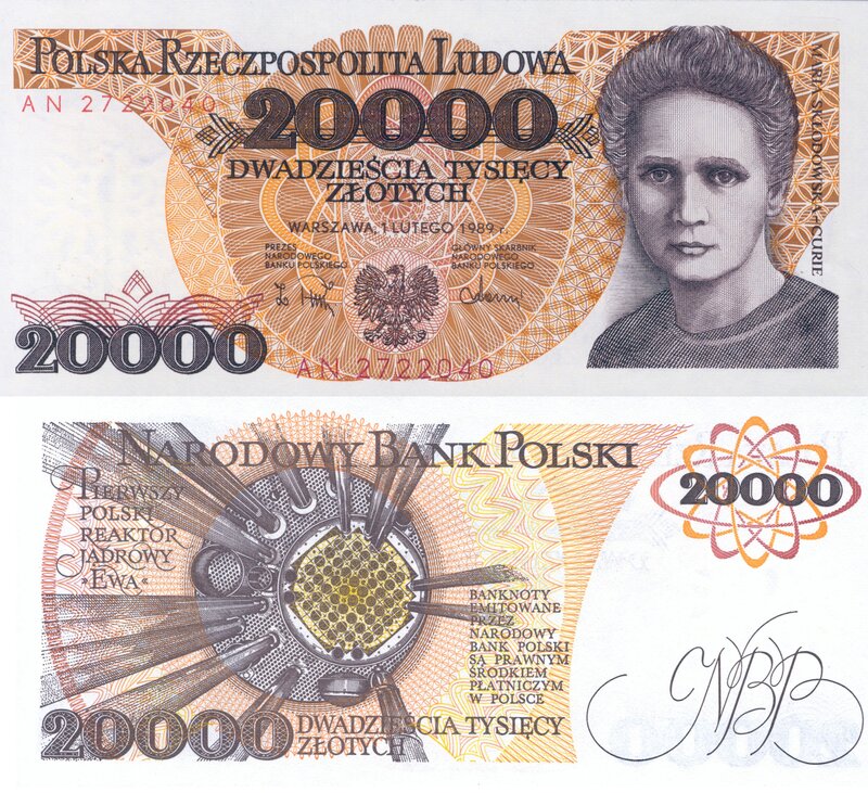 Polish 20,000 Zloty banknote