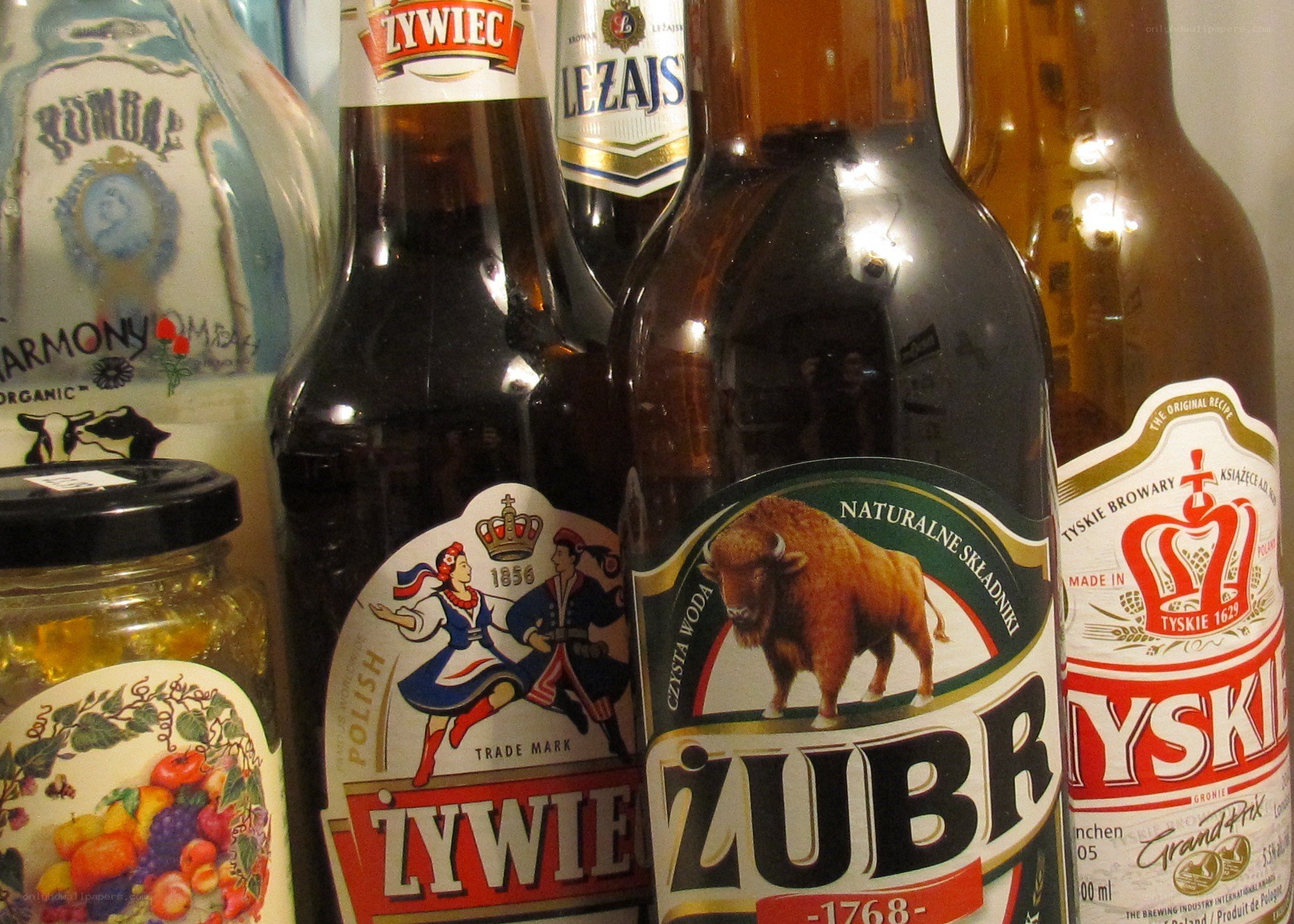 Polish beer bottles