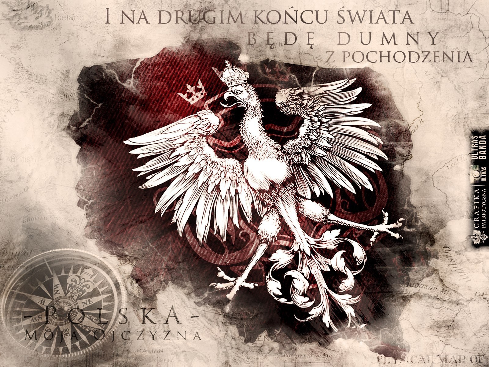 Polish Eagle and National Motto