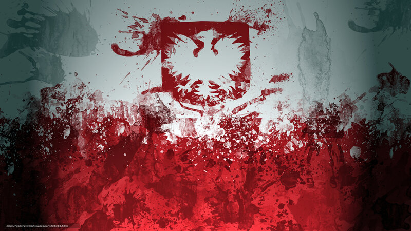 Polish eagle splatter art