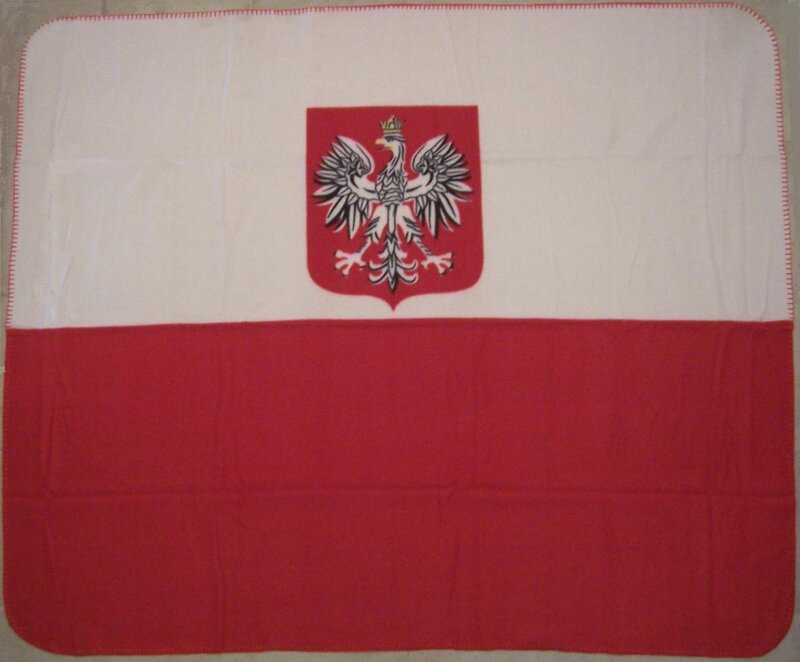 Polish flag blanket