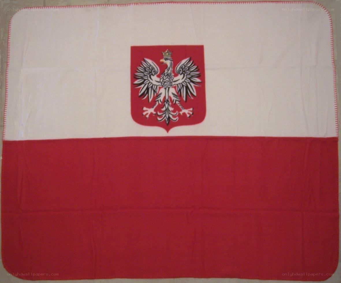 Polish flag blanket