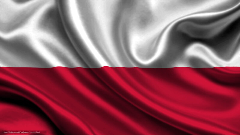 Polish flag fabric texture