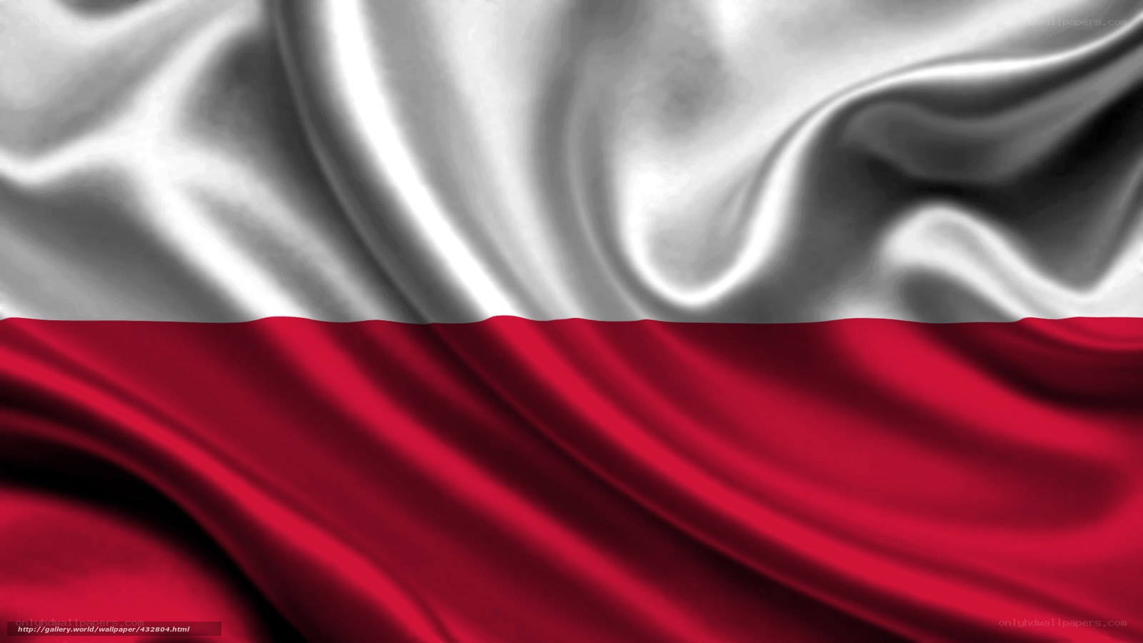 Polish flag fabric texture