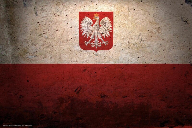 Polish Flag on Wall
