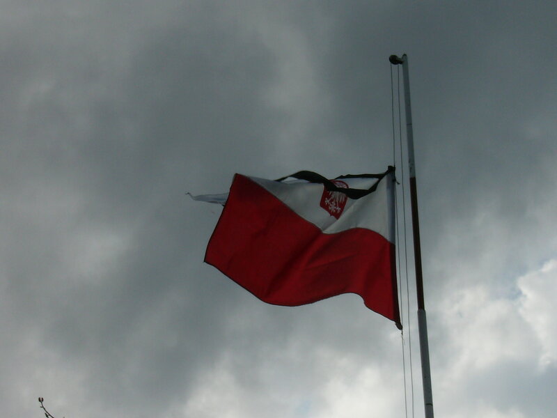 Polish Flag Waving — Red