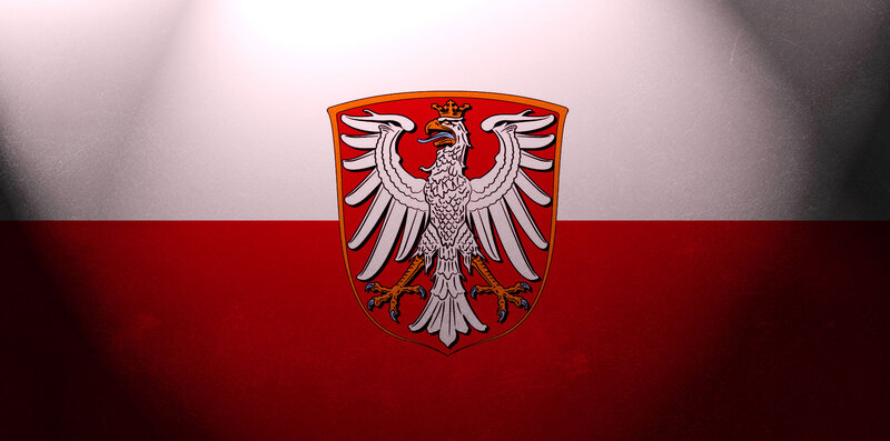 Polish flag with coat of arms