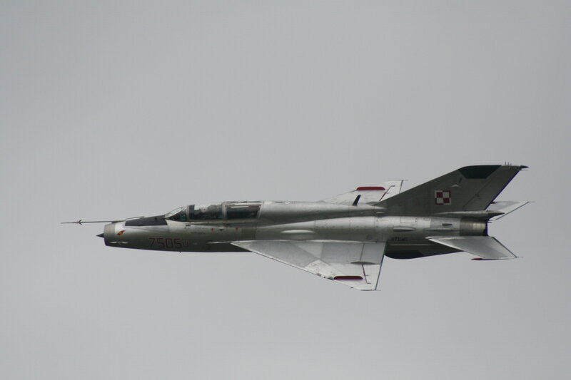 Polish MiG-21 in flight