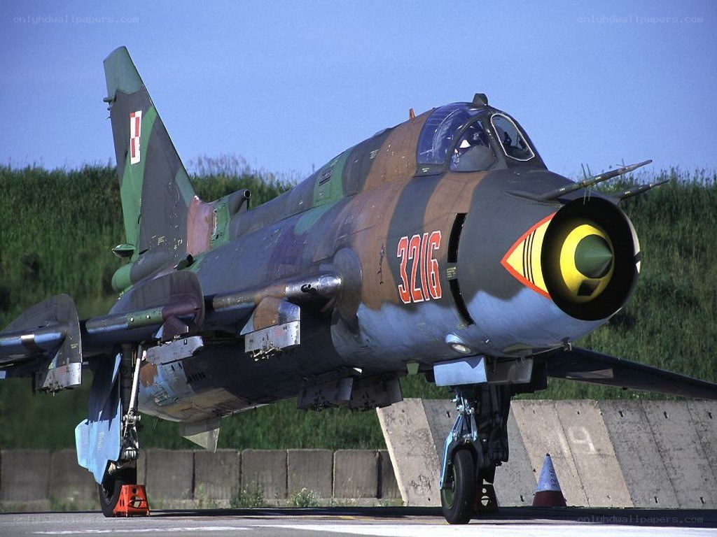 Polish MiG-23 on the tarmac