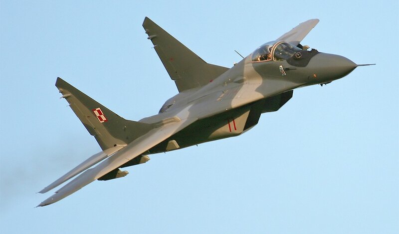 Polish MiG-29 Fighter Jet — Gray