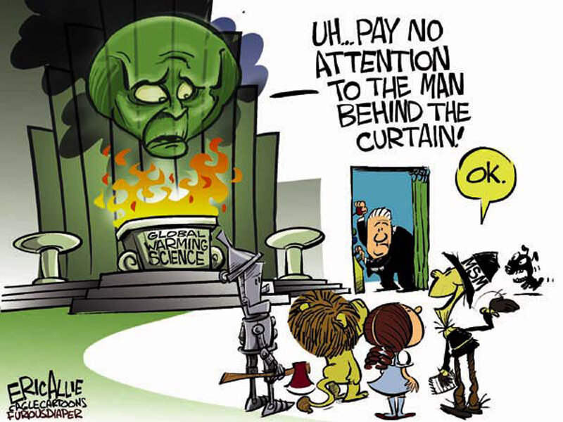 Political cartoon about global warming