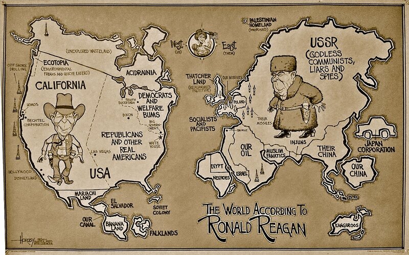 Political Cartoon Map
