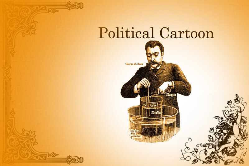 Political Cartoon of George W. Bush