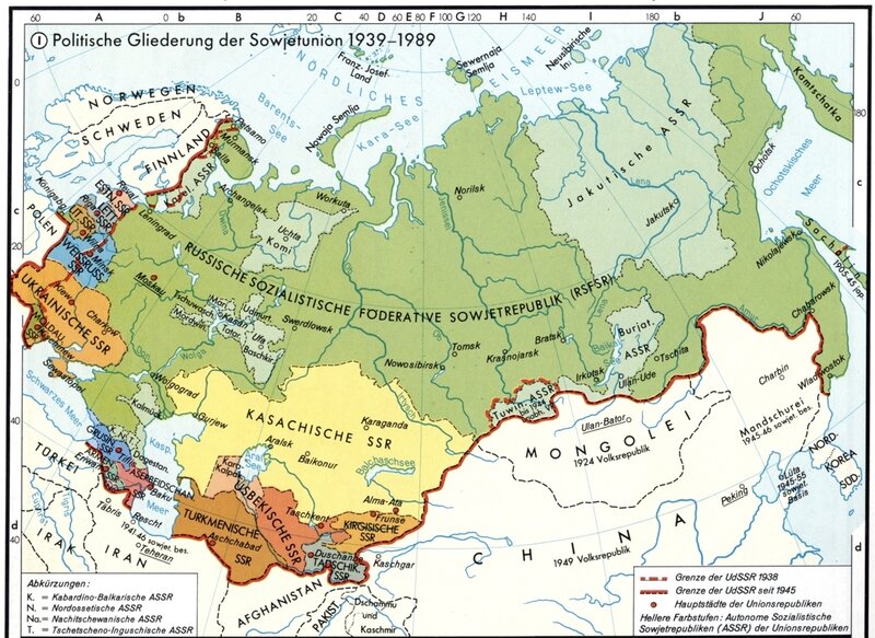 Political division of the Soviet Union