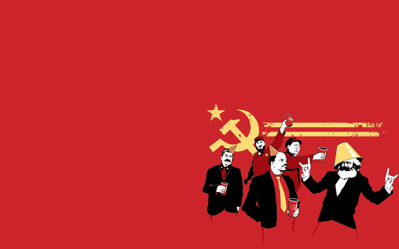 Political Figures Partying — Red
