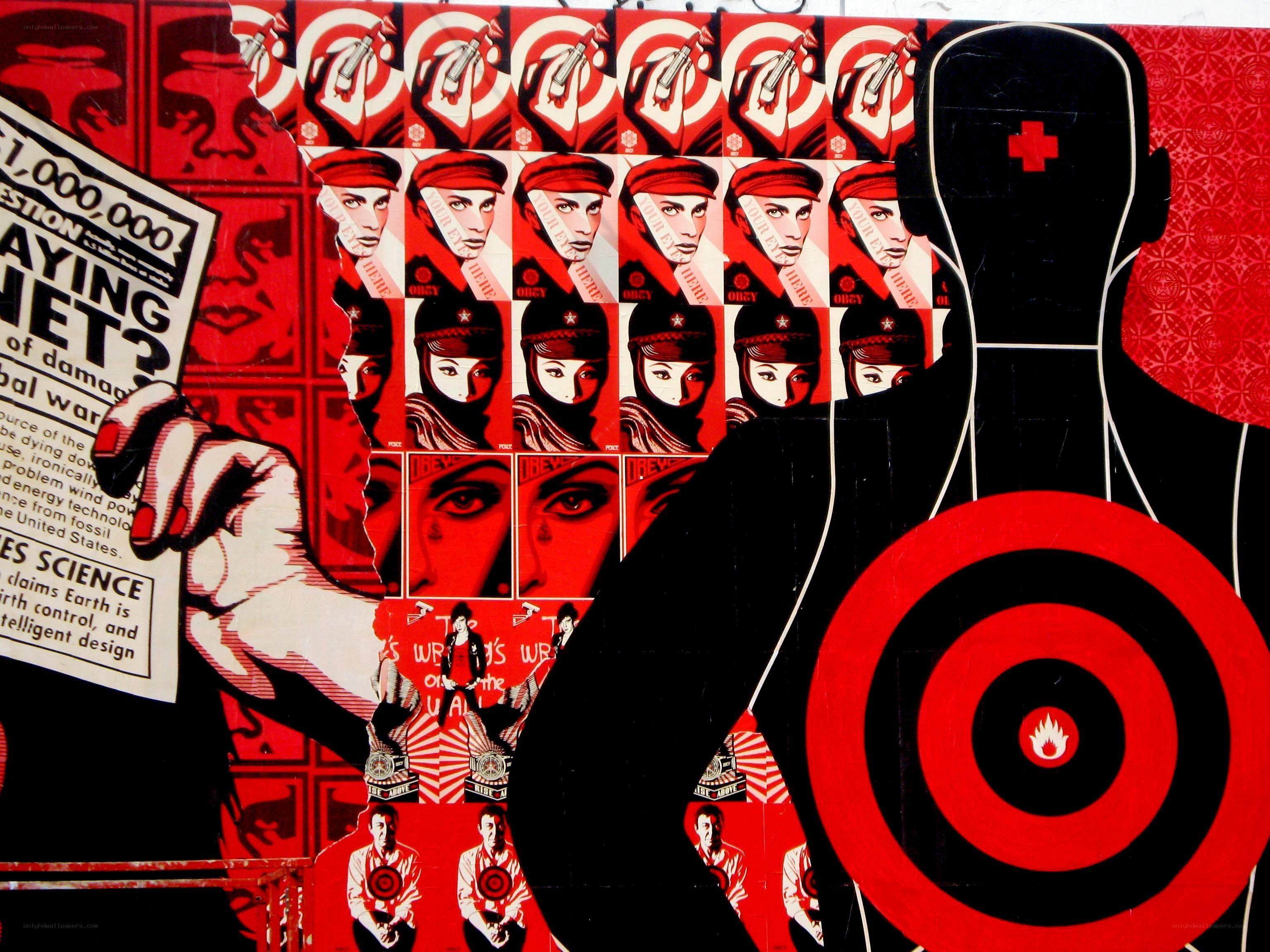 political propaganda collage