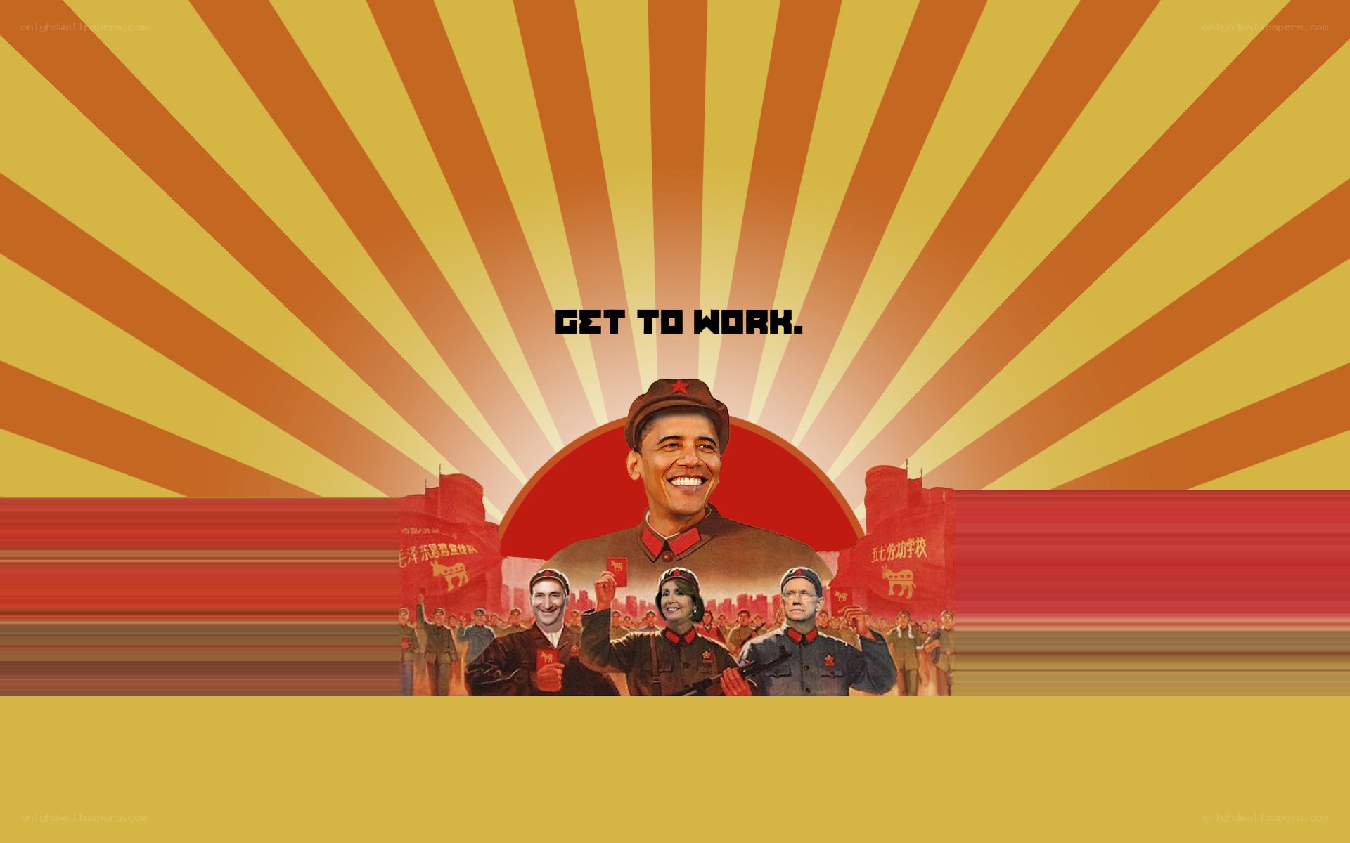 political propaganda collage