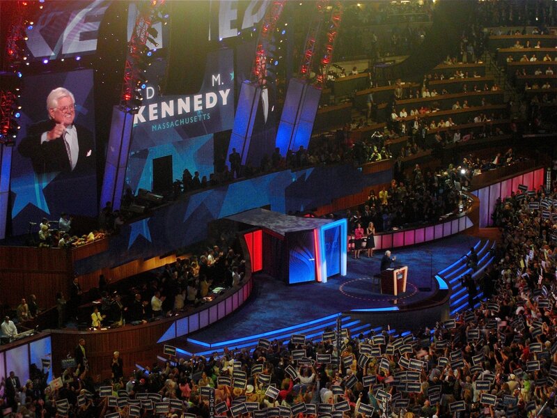 Political rally for Kennedy