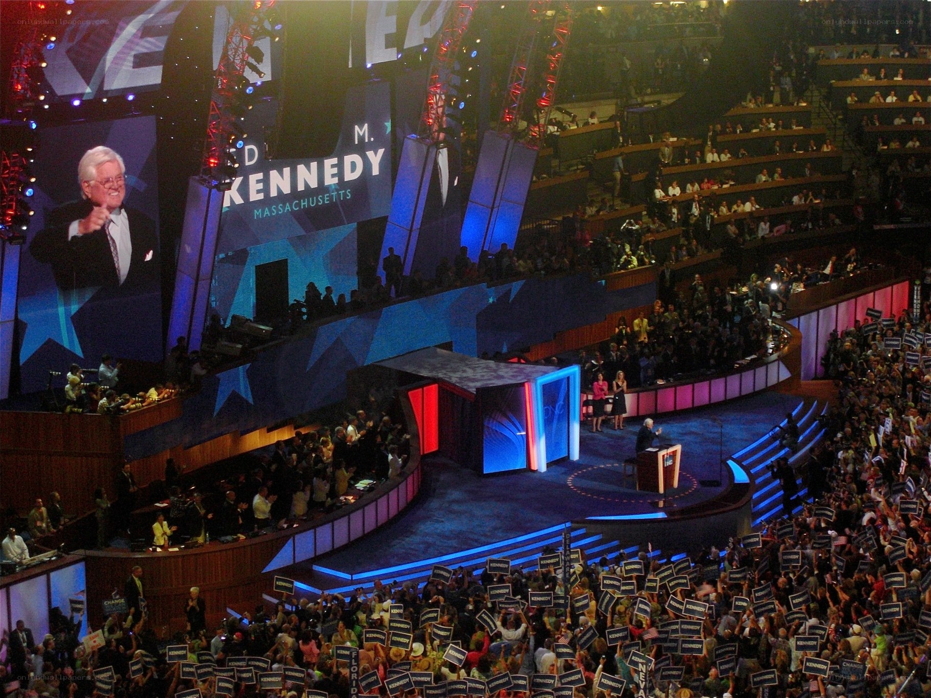 Political rally for Kennedy