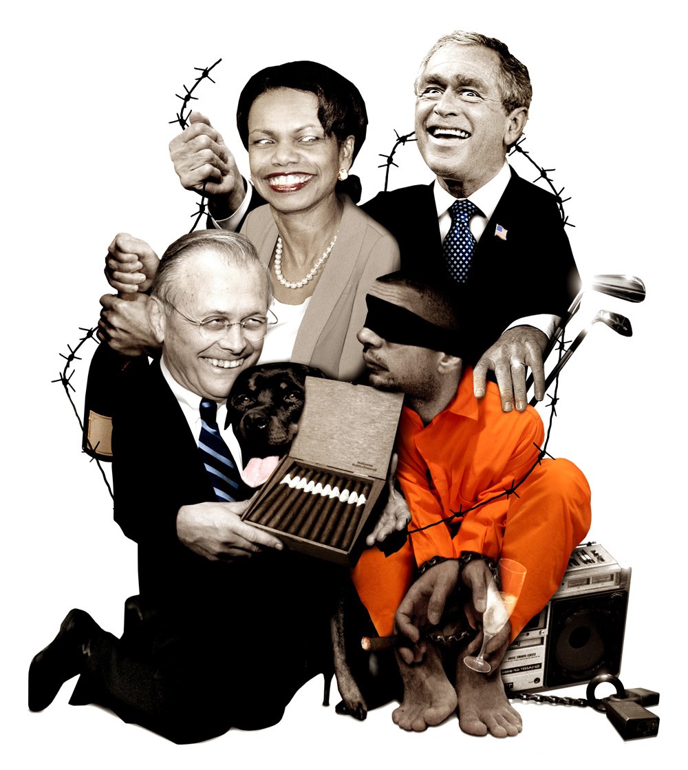 Political satire collage