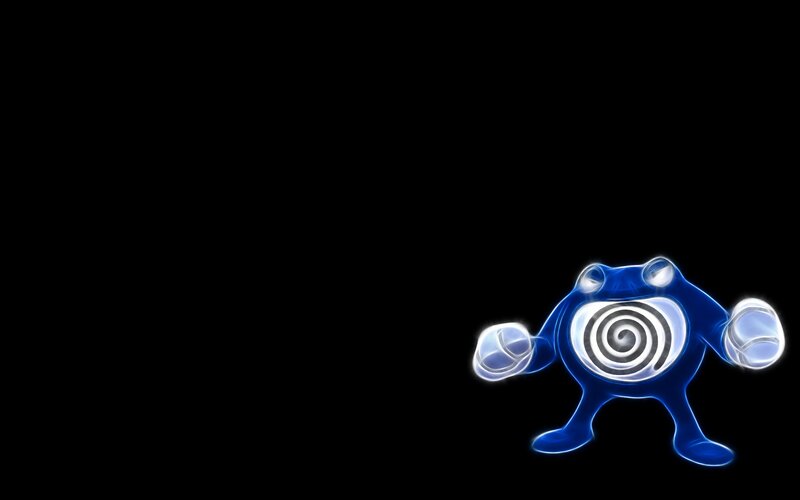 Poliwrath glowing blue