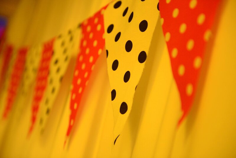 Polka Dot Bunting Flags