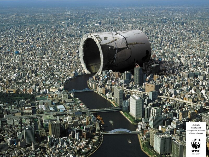 Pollution in a city
