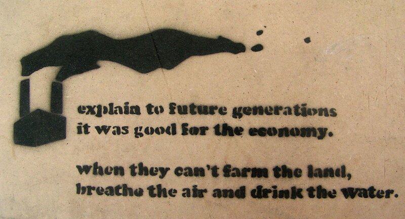 pollution protest art