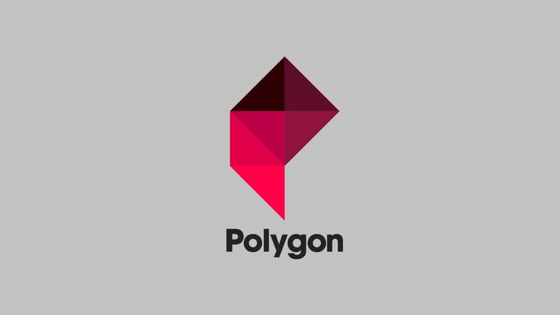 Polygon logo on gray background