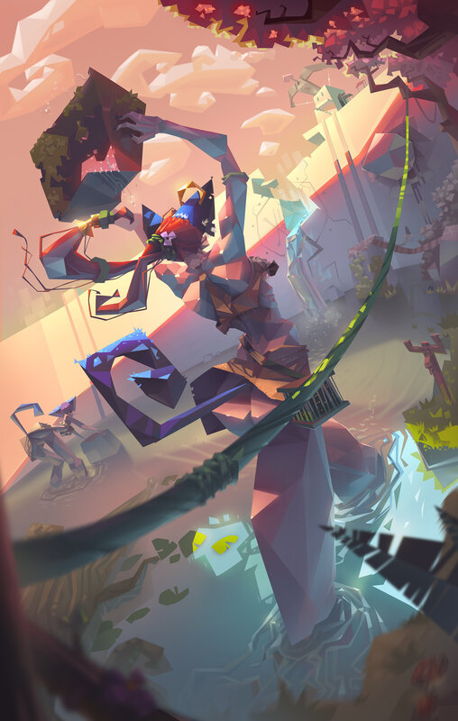 Polygonal Character in Battle