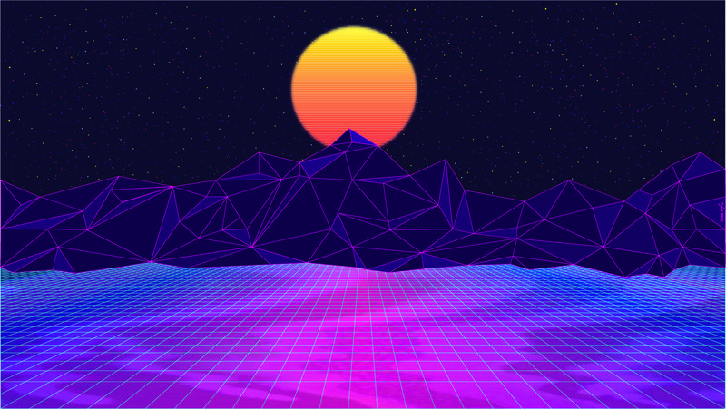 Polygonal Mountains Landscape