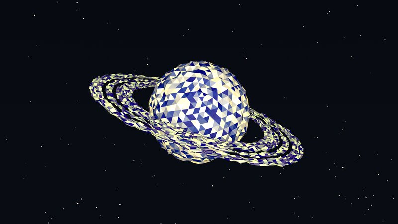 Polygonal Planet with Rings