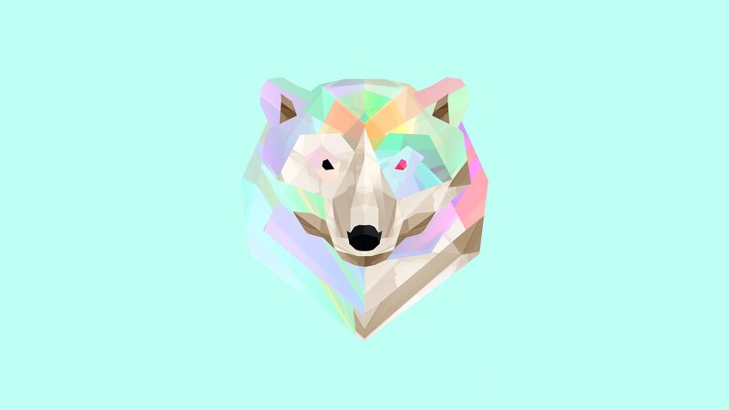 Polygonal Wolf Head