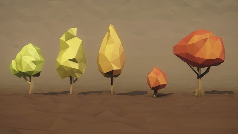 Polygons Trees in Autumn