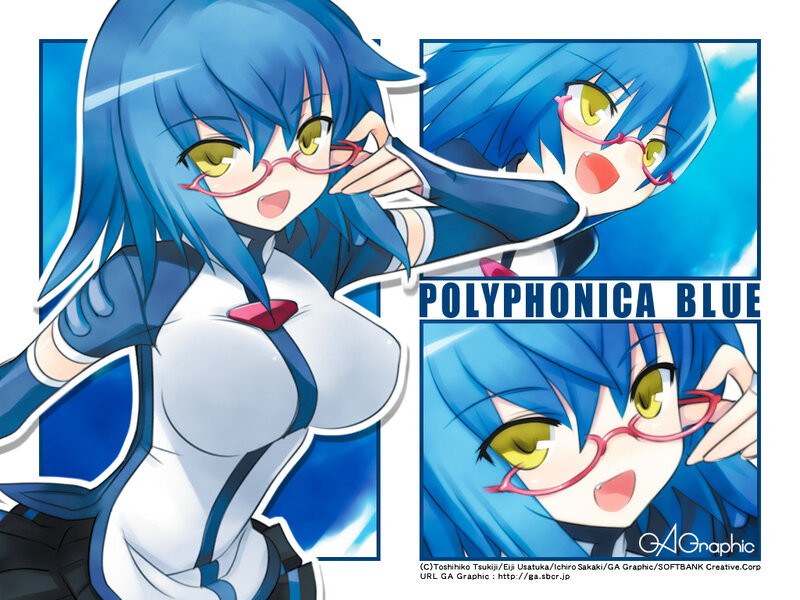 Polyphonica Blue character art