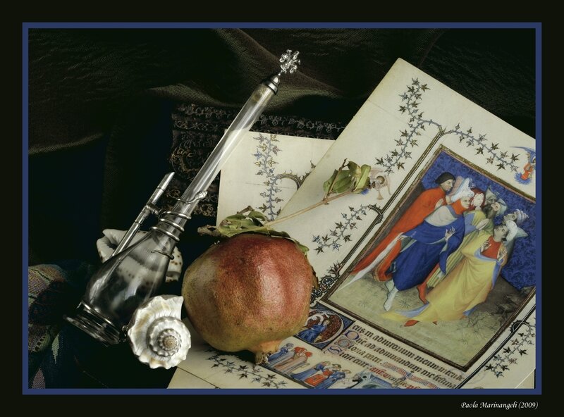 Pomegranate and Manuscript