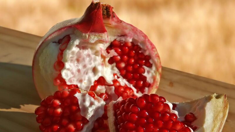 pomegranate fruit close-up