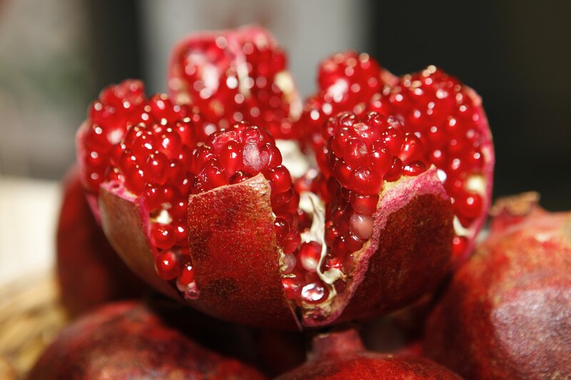 Pomegranate Fruit — Red, Natural, Photograph