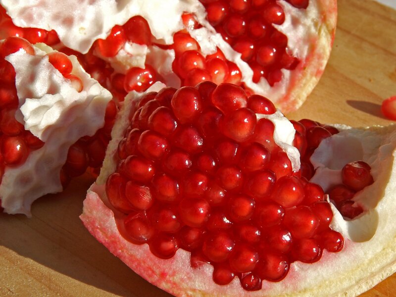 Pomegranate Fruit — Red, Natural