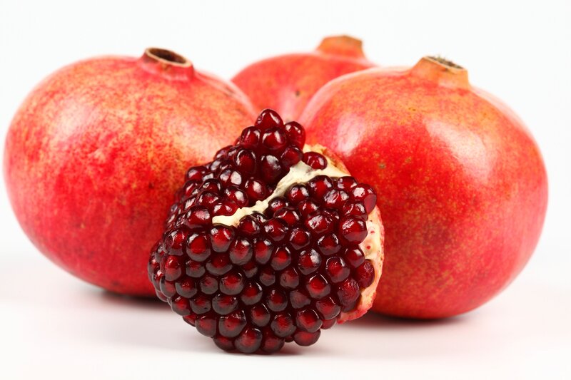 Pomegranate Fruit — Red, Neutral, Photograph