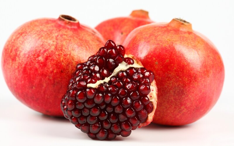 Pomegranate Fruit — Red, Neutral