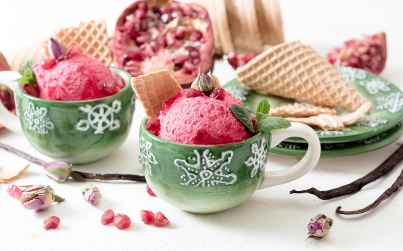 Pomegranate Ice Cream