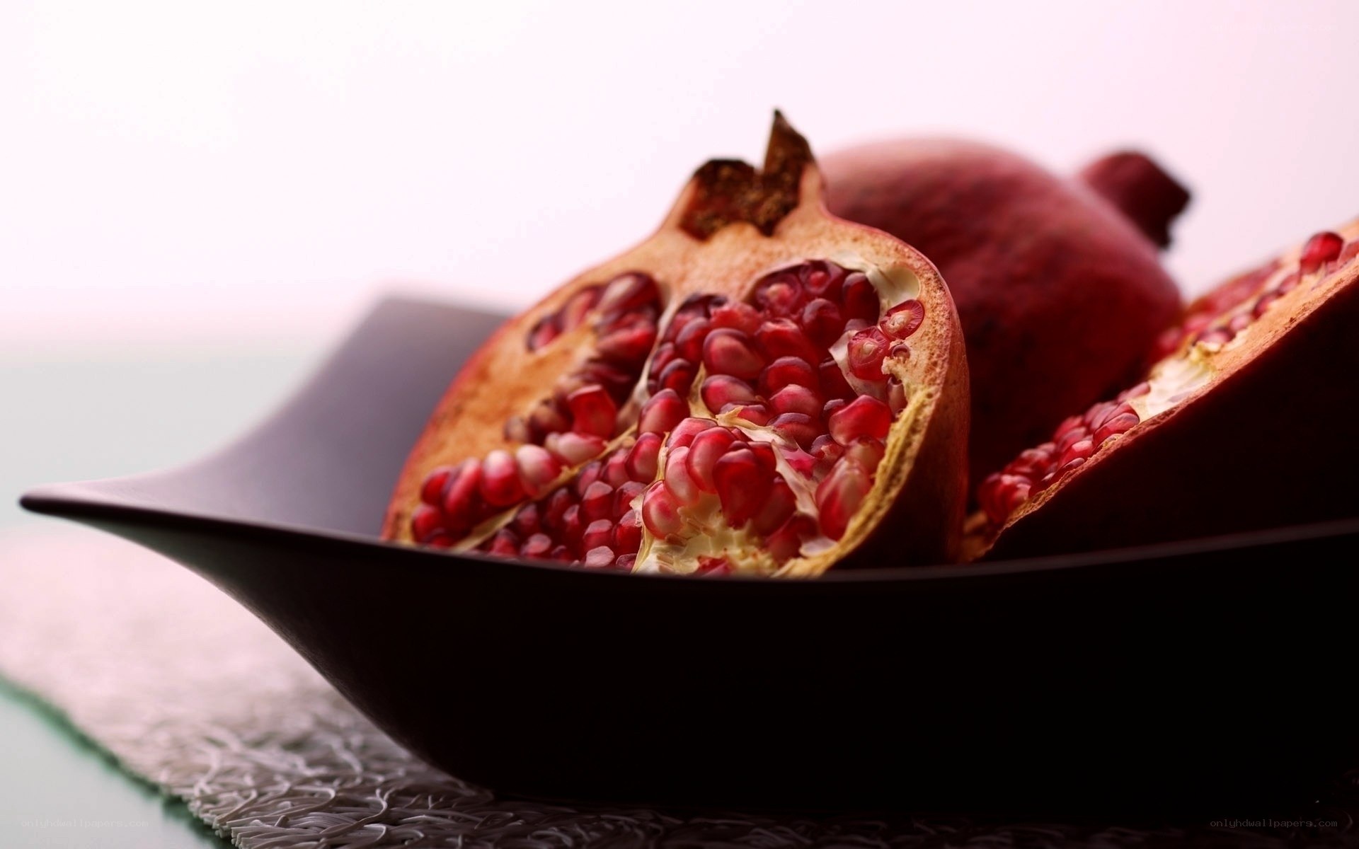 Pomegranate in a bowl