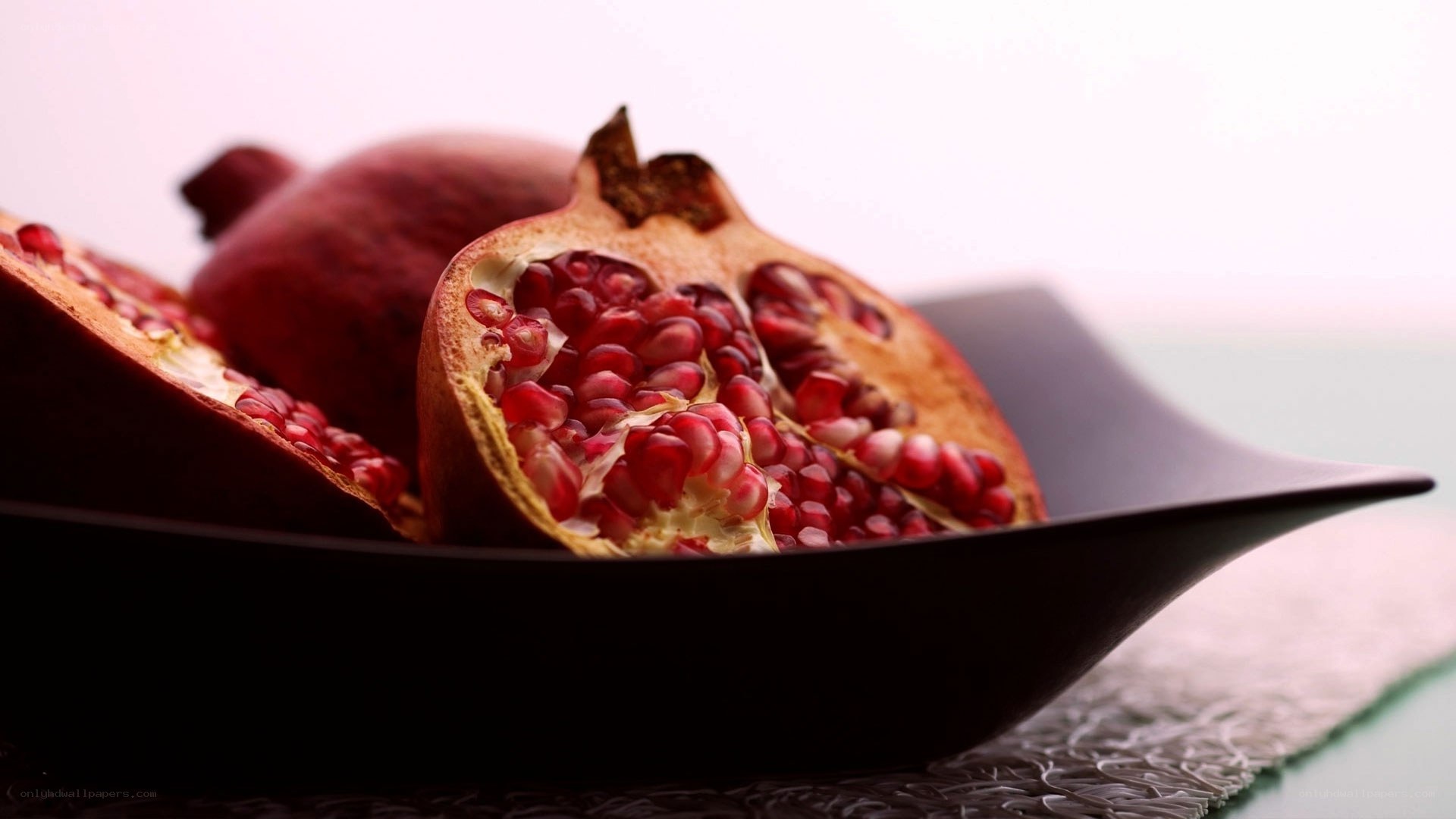 Pomegranate in a bowl