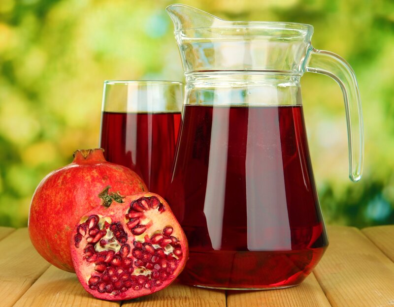 Pomegranate Juice Setup — Red