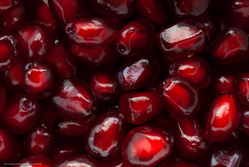 Pomegranate Seeds — Red, Rich, Photograph, Glossy
