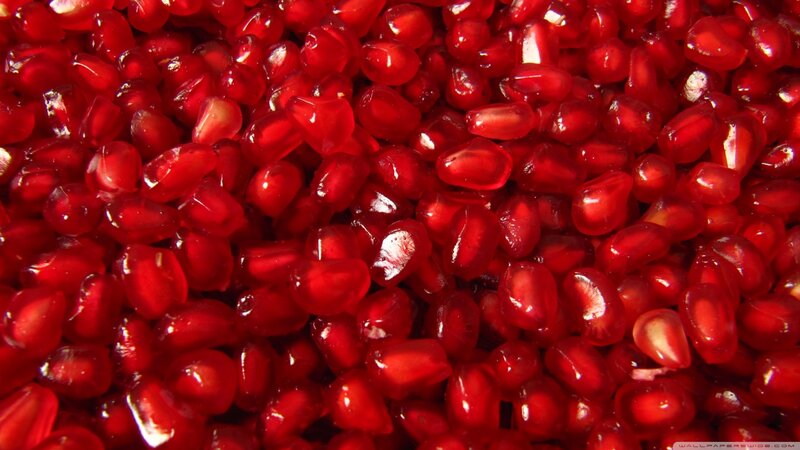 Pomegranate Seeds — Red, Vibrant, Photograph